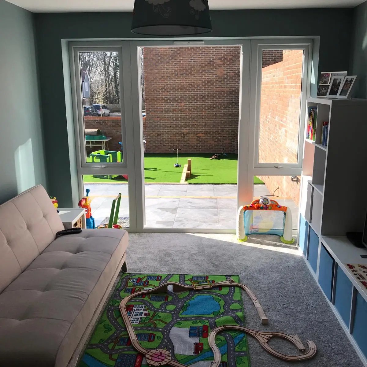 garage playroom conversion